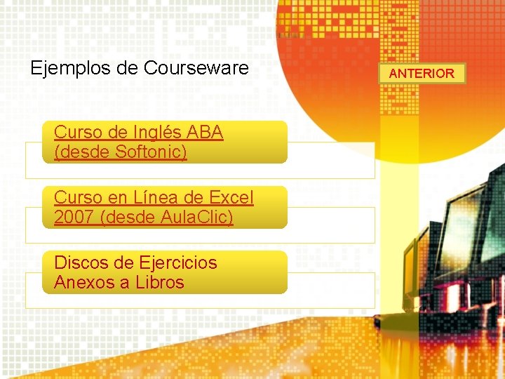Ejemplos de Courseware Curso de Inglés ABA (desde Softonic) Curso en Línea de Excel Ejemplos de Courseware Curso de Inglés ABA (desde Softonic) Curso en Línea de Excel