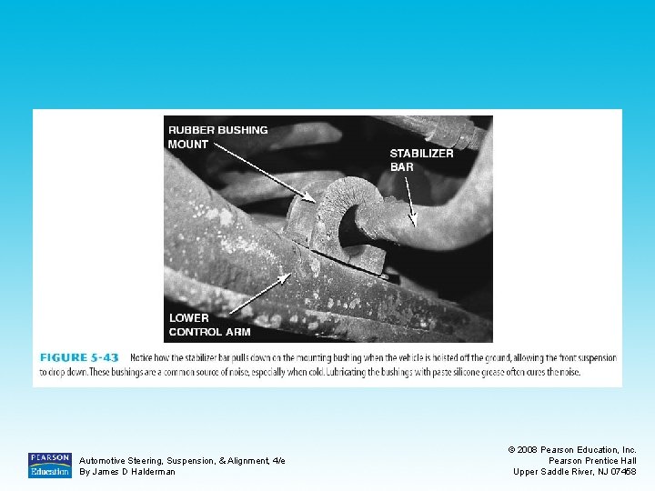 Automotive Steering, Suspension, & Alignment, 4/e By James D Halderman © 2008 Pearson Education,