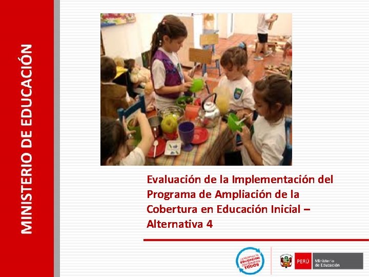 Evaluacin de la Implementacin del Programa de Ampliacin