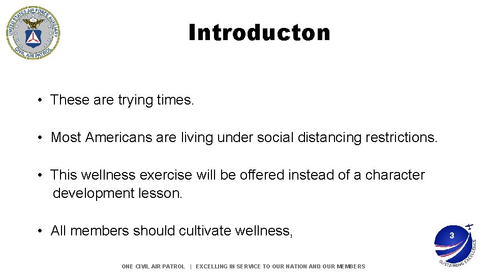 Introducton • These are trying times. • Most Americans are living under social distancing Introducton • These are trying times. • Most Americans are living under social distancing