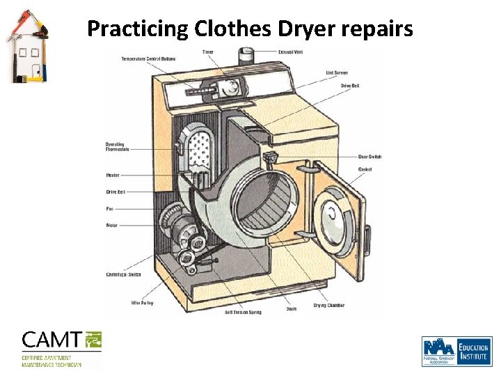 Practicing Clothes Dryer repairs 