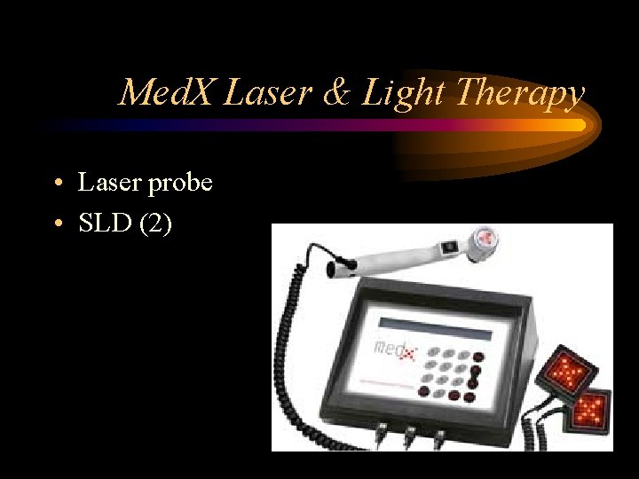 Med. X Laser & Light Therapy • Laser probe • SLD (2) 