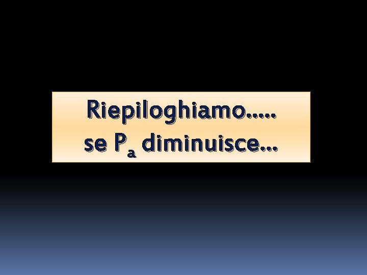Riepiloghiamo…. . se Pa diminuisce… Riepiloghiamo…. . se Pa diminuisce…