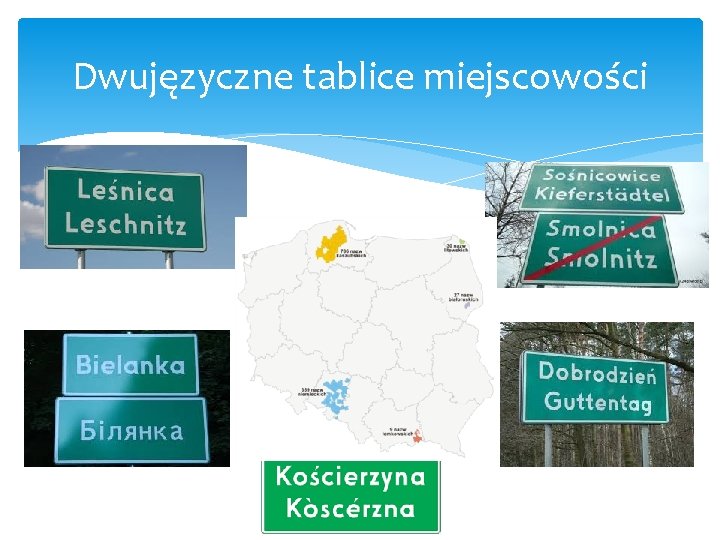 Dwujęzyczne tablice miejscowości 