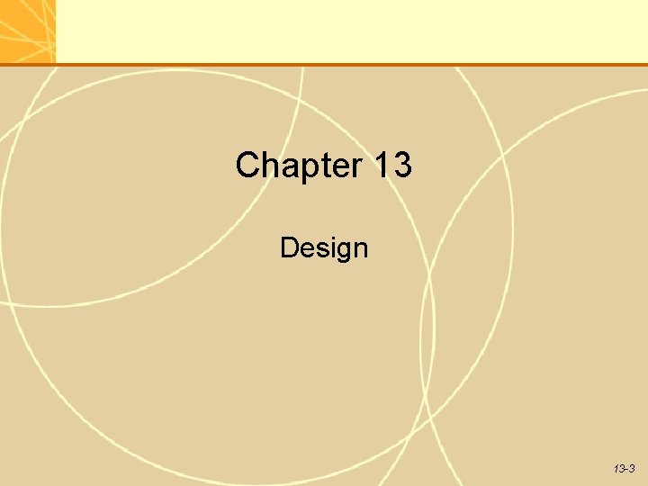 Chapter 13 Design 13 -3 