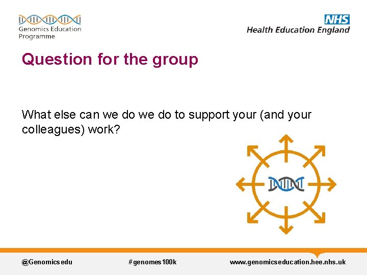 Question for the group What else can we do to support your (and your Question for the group What else can we do to support your (and your