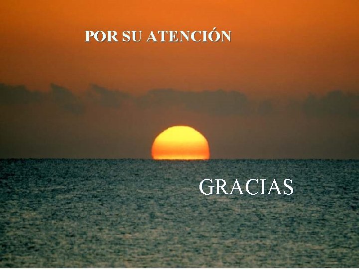 POR SU ATENCIÓN GRACIAS 