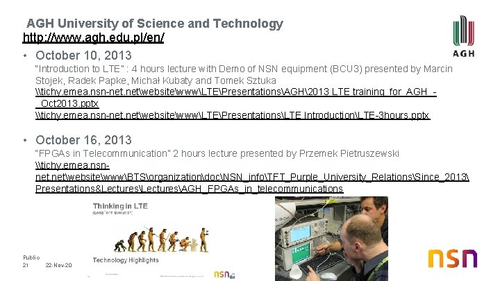 AGH University of Science and Technology http: //www. agh. edu. pl/en/ • October 10, AGH University of Science and Technology http: //www. agh. edu. pl/en/ • October 10,