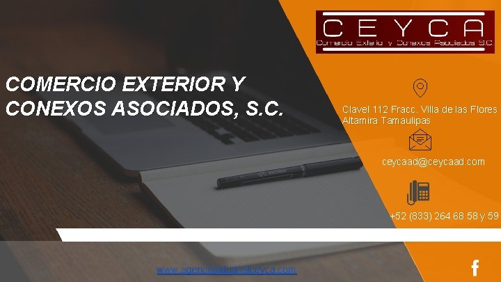 COMERCIO EXTERIOR Y CONEXOS ASOCIADOS, S. C. Clavel 112 Fracc. Villa de las Flores