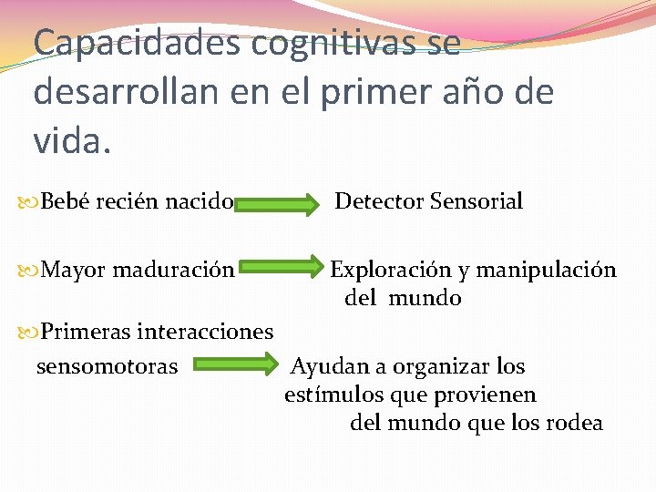 Capacidades cognitivas se desarrollan en el primer año de vida. Bebé recién nacido Detector