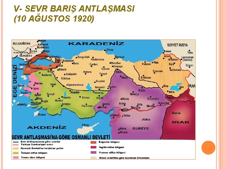 V- SEVR BARIŞ ANTLAŞMASI (10 AĞUSTOS 1920) 