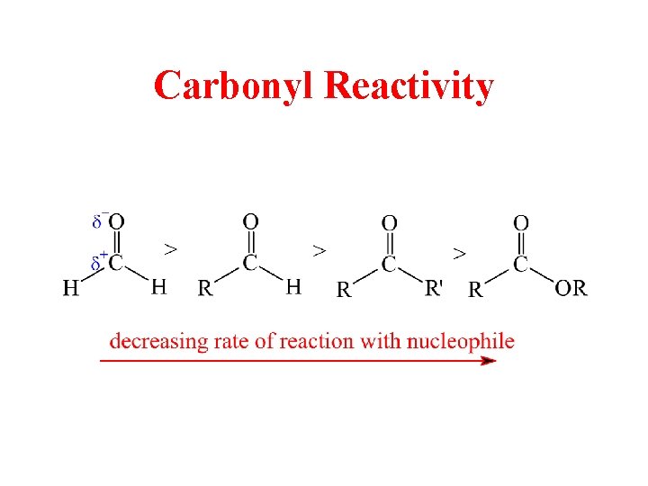 Carbonyl Reactivity Carbonyl Reactivity