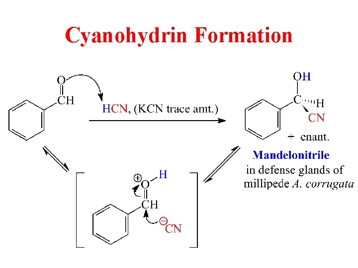 Cyanohydrin Formation Cyanohydrin Formation