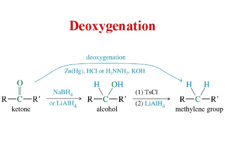 Deoxygenation Deoxygenation