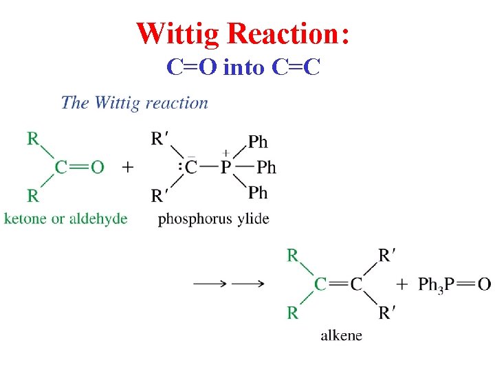 Wittig Reaction: C=O into C=C Wittig Reaction: C=O into C=C