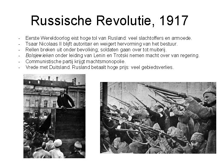 Russische Revolutie, 1917 - Eerste Wereldoorlog eist hoge tol van Rusland: veel slachtoffers en