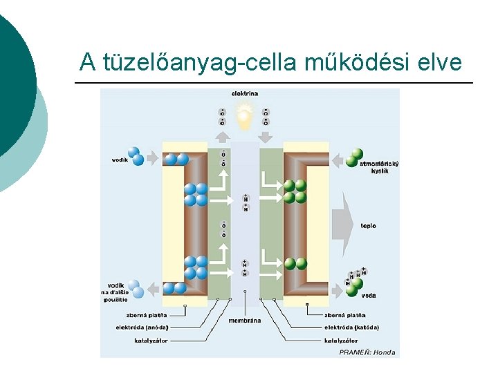 A tüzelőanyag-cella működési elve 
