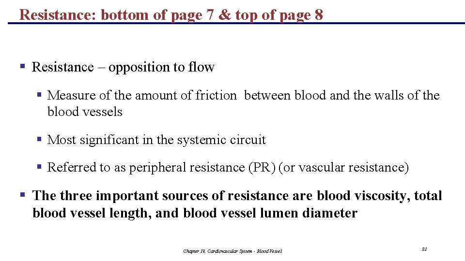 Resistance: bottom of page 7 & top of page 8 § Resistance – opposition
