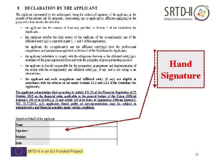 Hand Signature 38 Hand Signature 38