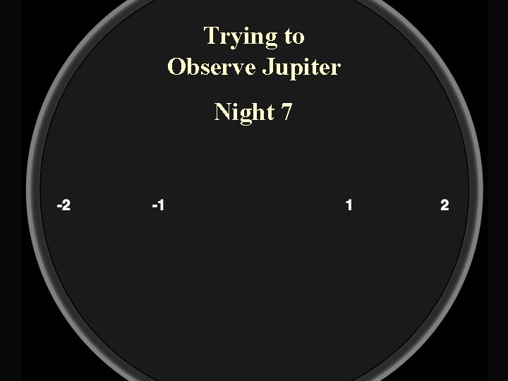 Trying to Observe Jupiter Night 7 