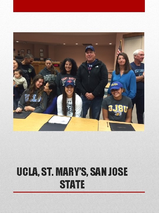 UCLA, ST. MARY’S, SAN JOSE STATE 