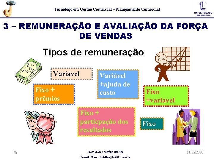 Tecnólogo em Gestão Comercial – Planejamento Comercial 3 – REMUNERAÇÃO E AVALIAÇÃO DA FORÇA