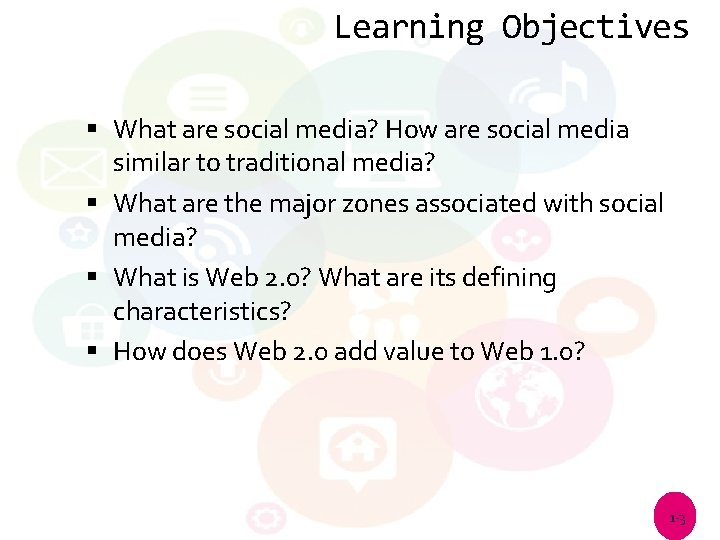 Learning Objectives What are social media? How are social media similar to traditional media?