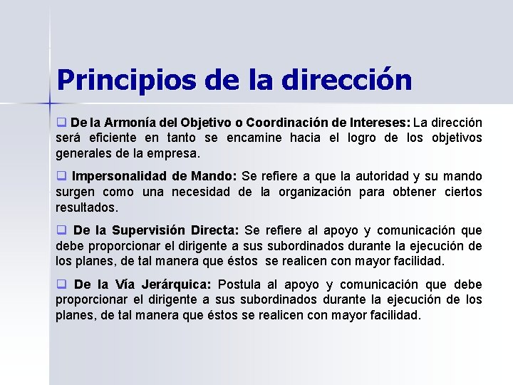 El Proceso Administrativo Direccin y Control El Proceso