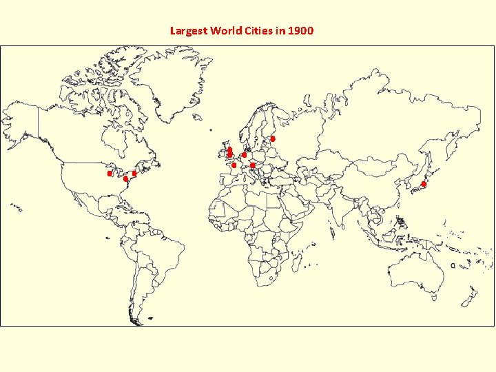 Largest World Cities in 1900 
