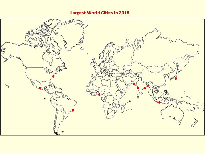 Largest World Cities in 2015 