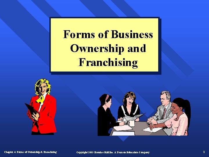 Forms of Business Ownership and Franchising Chapter 4: Forms of Ownership & Franchising Copyright