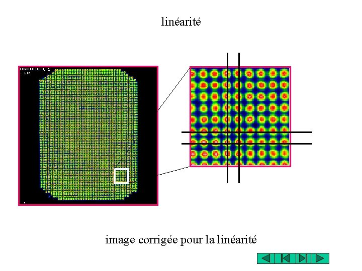 linéarité image corrigée pour la linéarité 