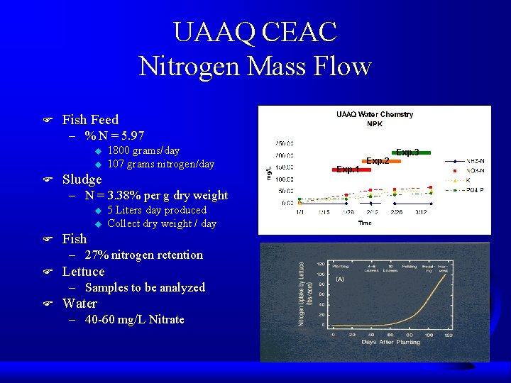 UAAQ CEAC Nitrogen Mass Flow F Fish Feed – % N = 5. 97