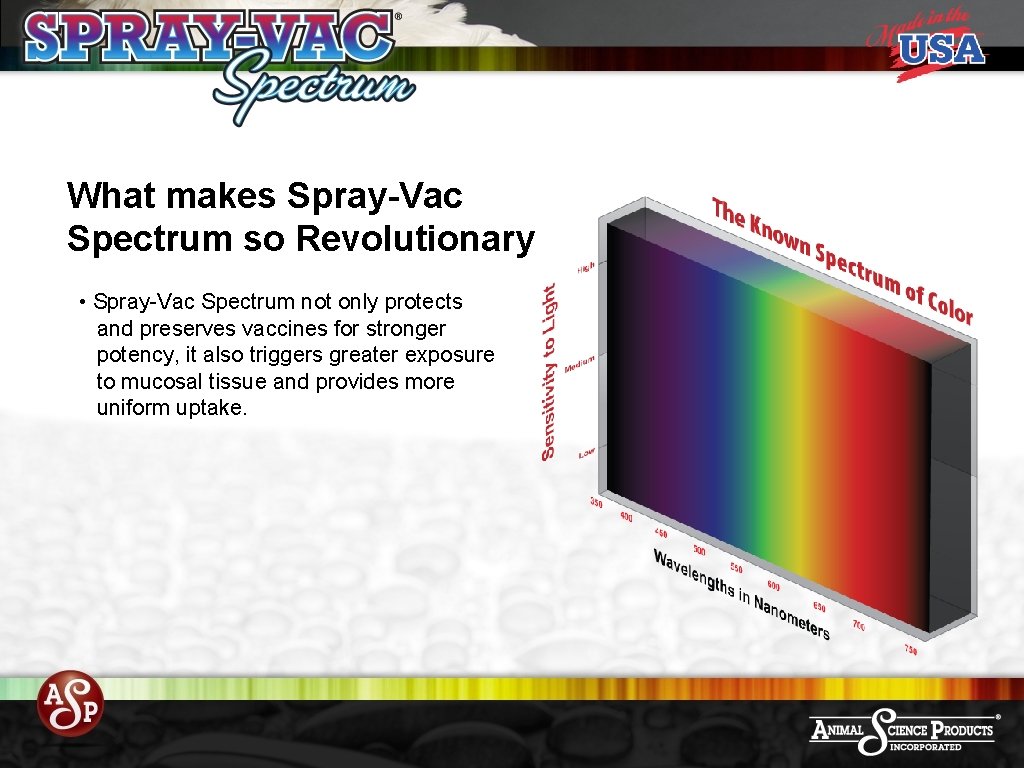 What makes Spray-Vac Spectrum so Revolutionary • Spray-Vac Spectrum not only protects and preserves