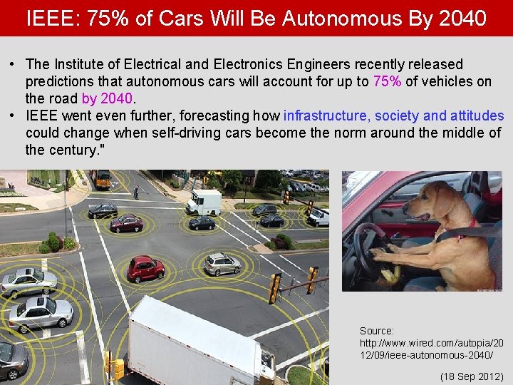 IEEE: 75% of Cars Will Be Autonomous By 2040 • The Institute of Electrical