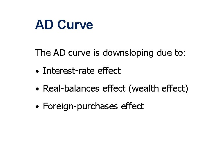 The Aggregate Supply Aggregate Demand Model 2012 Copyright