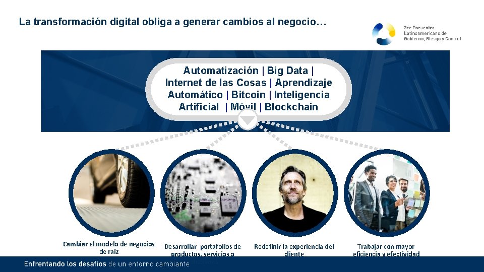 La transformación digital obliga a generar cambios al negocio… Automatización | Big Data |