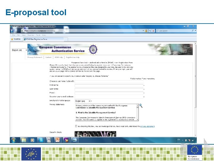 E-proposal tool 