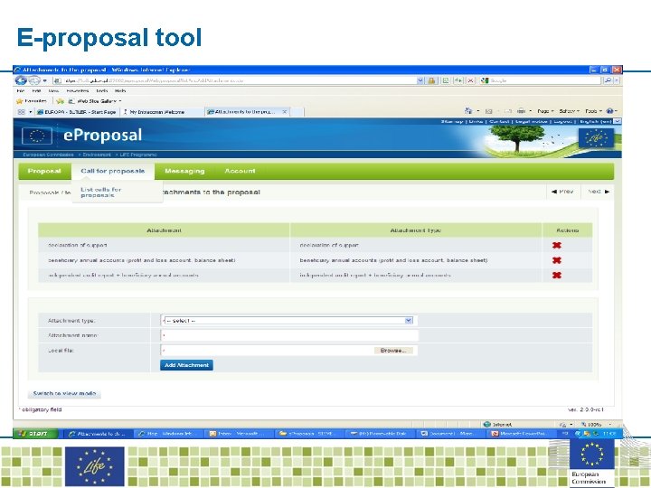 E-proposal tool 