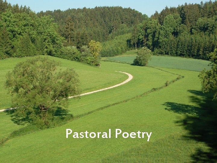 Pastoral Poetry 