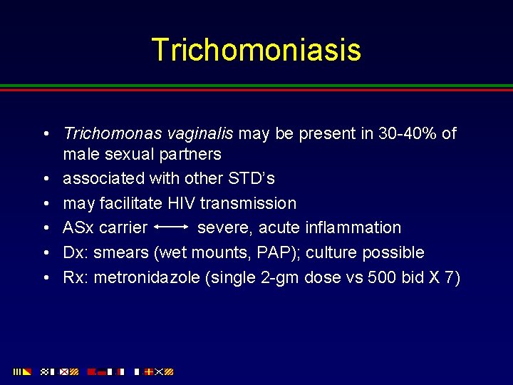 Trichomonas paraziták emberben, A trichomoniasis