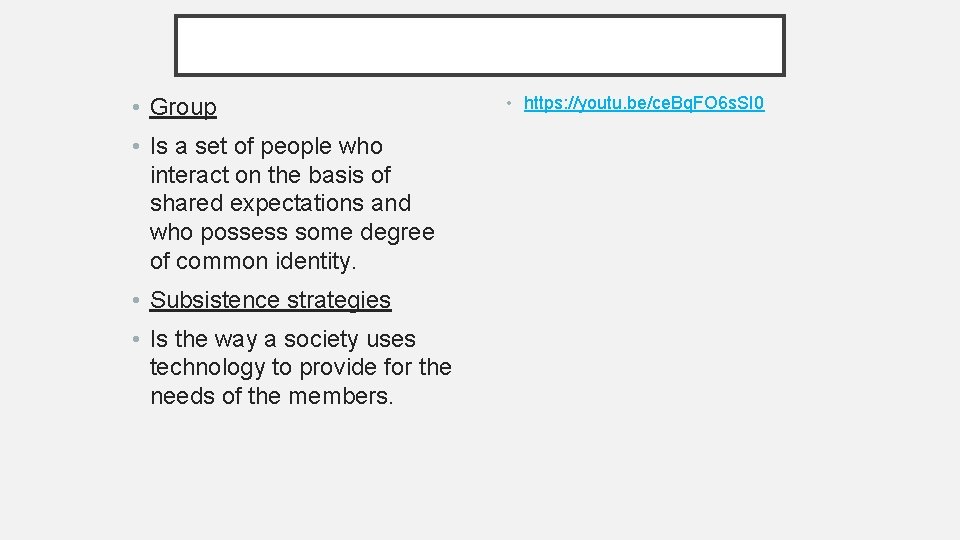 • Group • Is a set of people who interact on the basis • Group • Is a set of people who interact on the basis