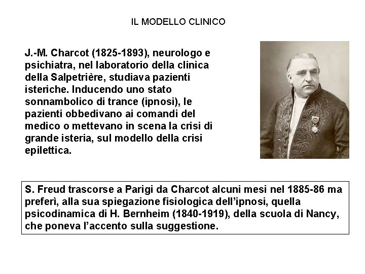 IL MODELLO CLINICO J. -M. Charcot (1825 -1893), neurologo e psichiatra, nel laboratorio della IL MODELLO CLINICO J. -M. Charcot (1825 -1893), neurologo e psichiatra, nel laboratorio della