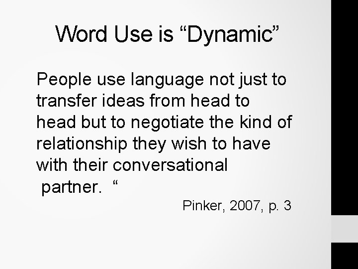 Managing the Dynamics of Word Teaching and Learning