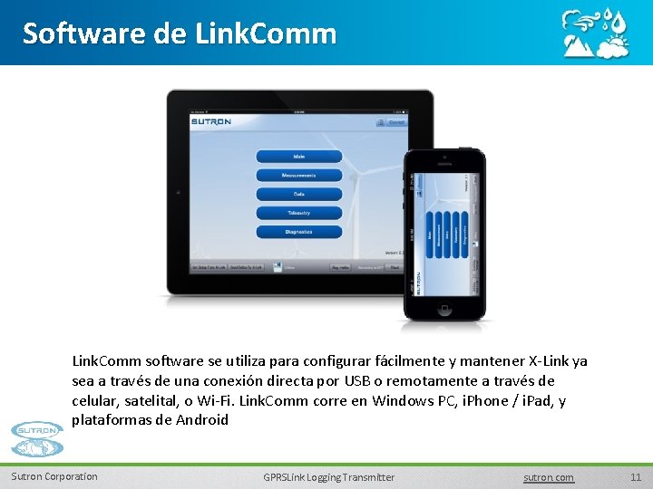 Software de Link. Comm software se utiliza para configurar fácilmente y mantener X-Link ya