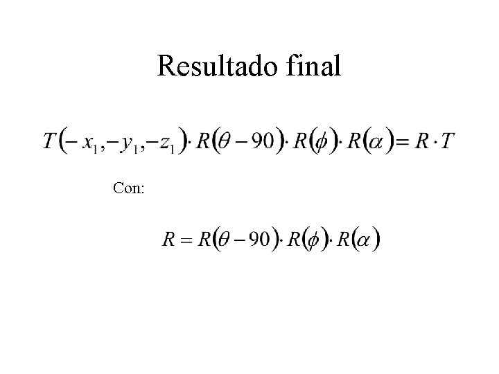 Resultado final Con: 