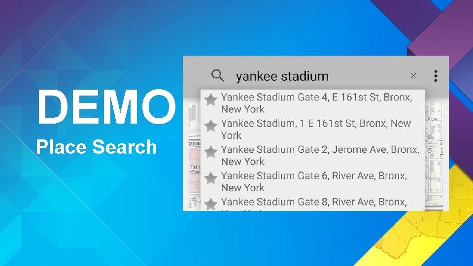 DEMO Place Search 