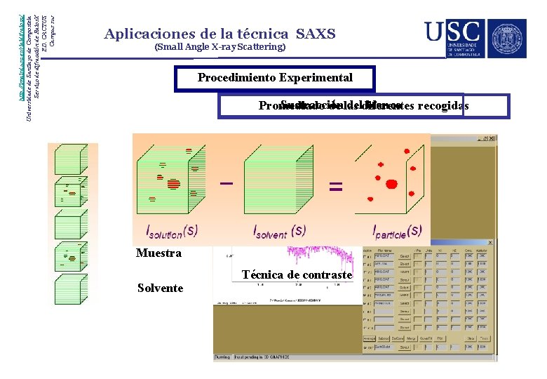 http: //imaisd. usc. es/riaidt/raiosx/ Universidade de Santiago de Compostela Servizo de difracción de Raios.