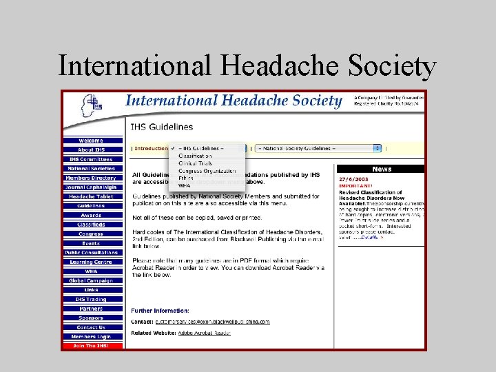 International Headache Society 