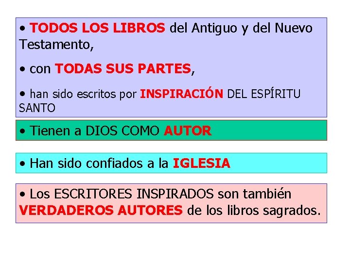  • TODOS LIBROS del Antiguo y del Nuevo Testamento, • con TODAS SUS